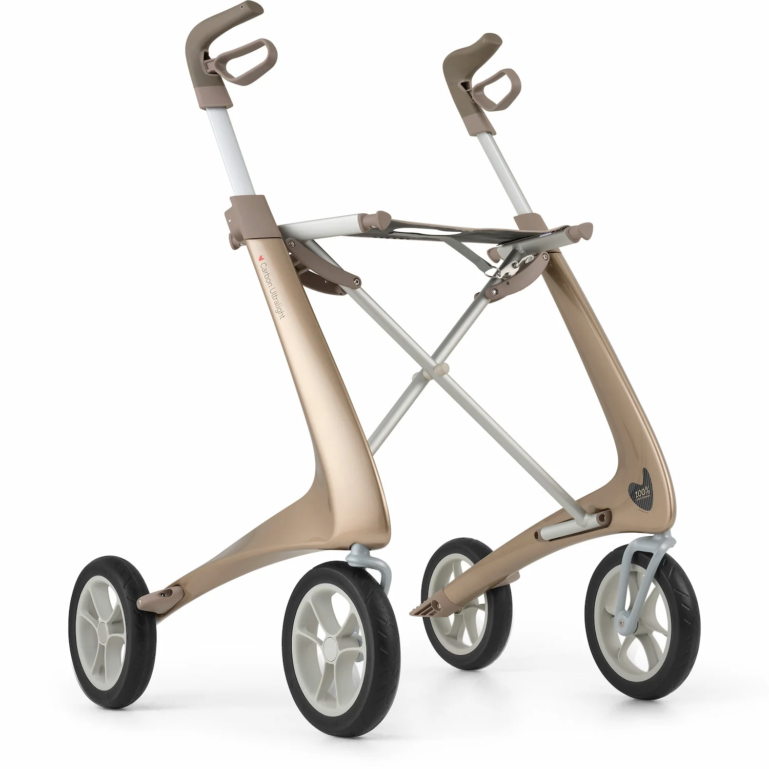 Rollator byACRE Carbon Ultralight Compact - Champagne Gold