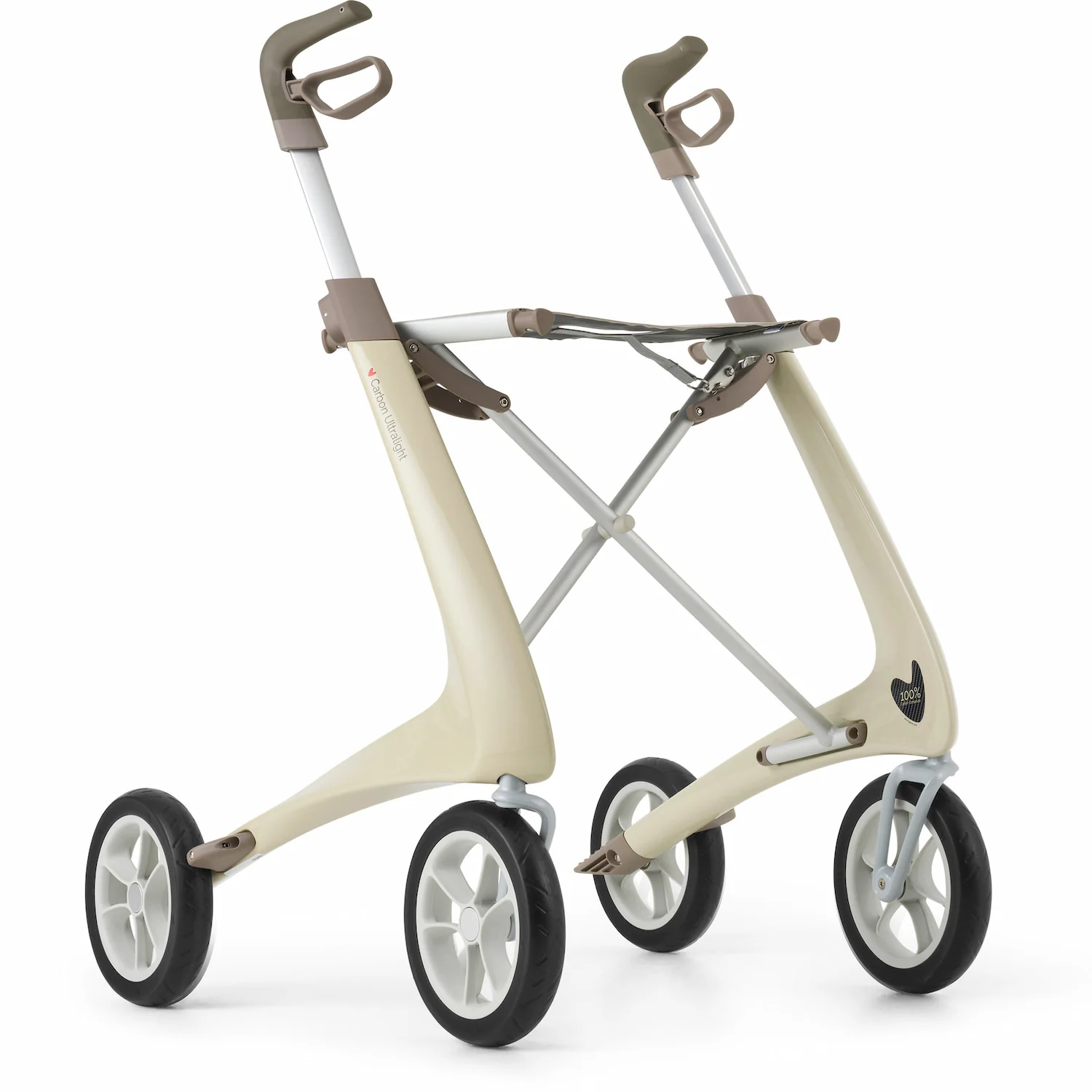 Rollator byACRE Carbon Ultralight Regular - Oyster White