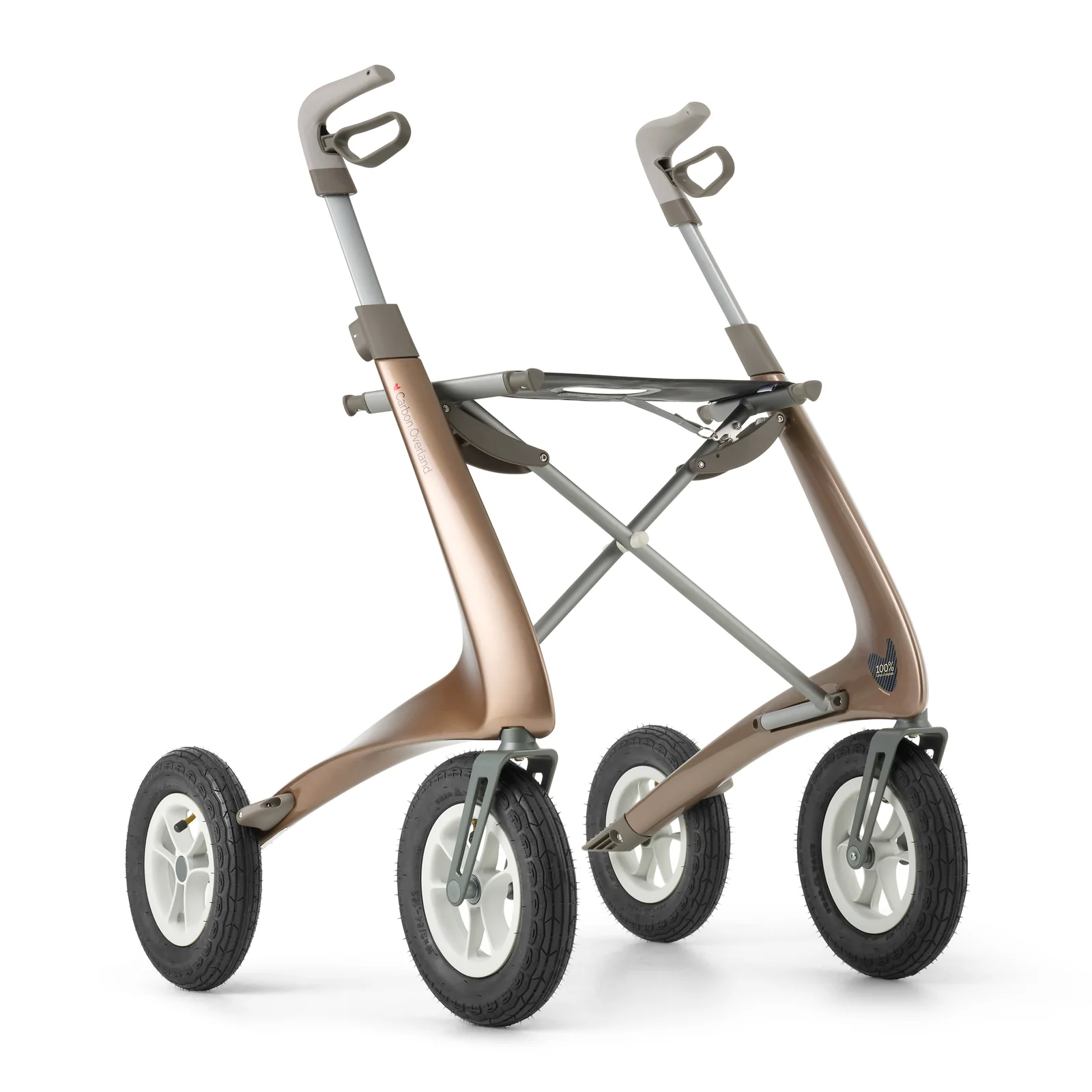 Rollator byACRE Carbon Overland - Bentley Brown