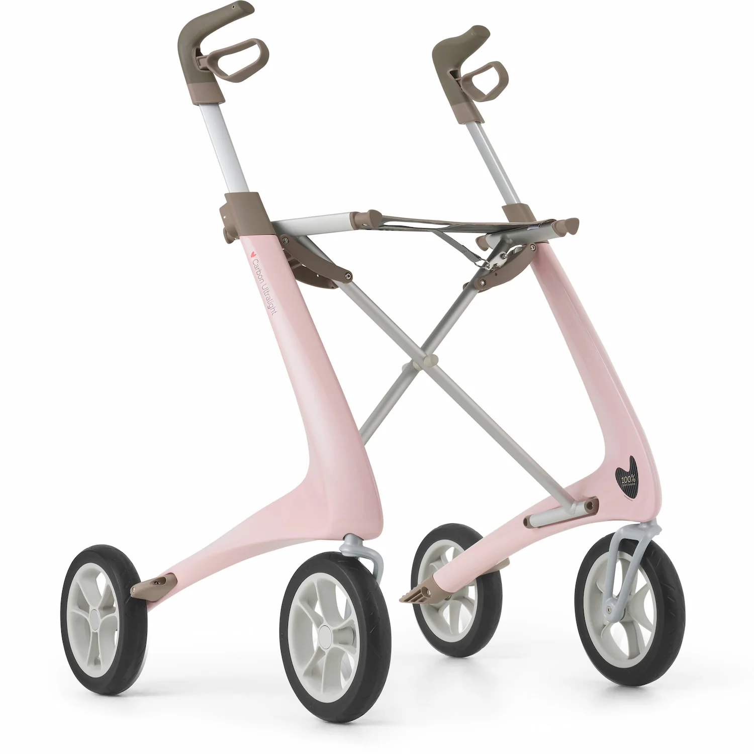 Rollator byACRE Carbon Ultralight Regular - Pale Rose