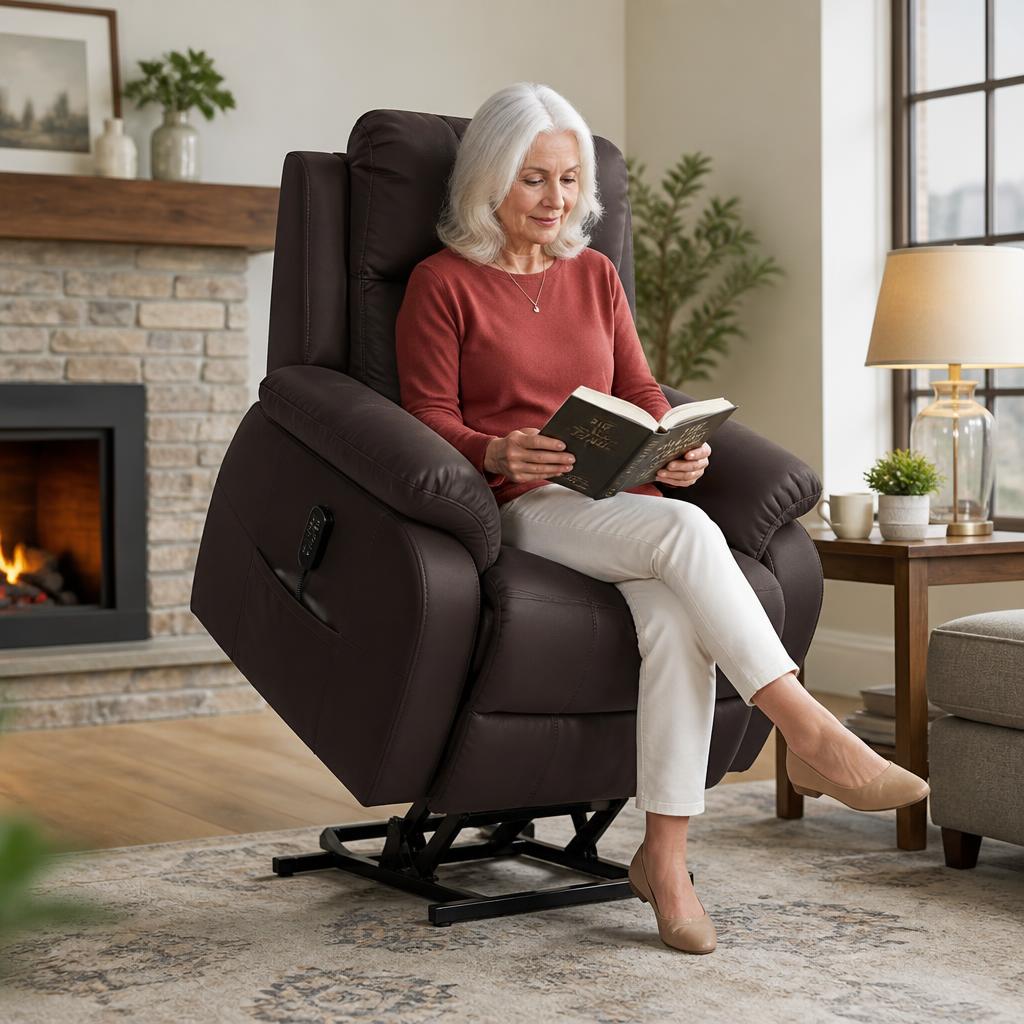 Sillón reclinable eléctrico elevable