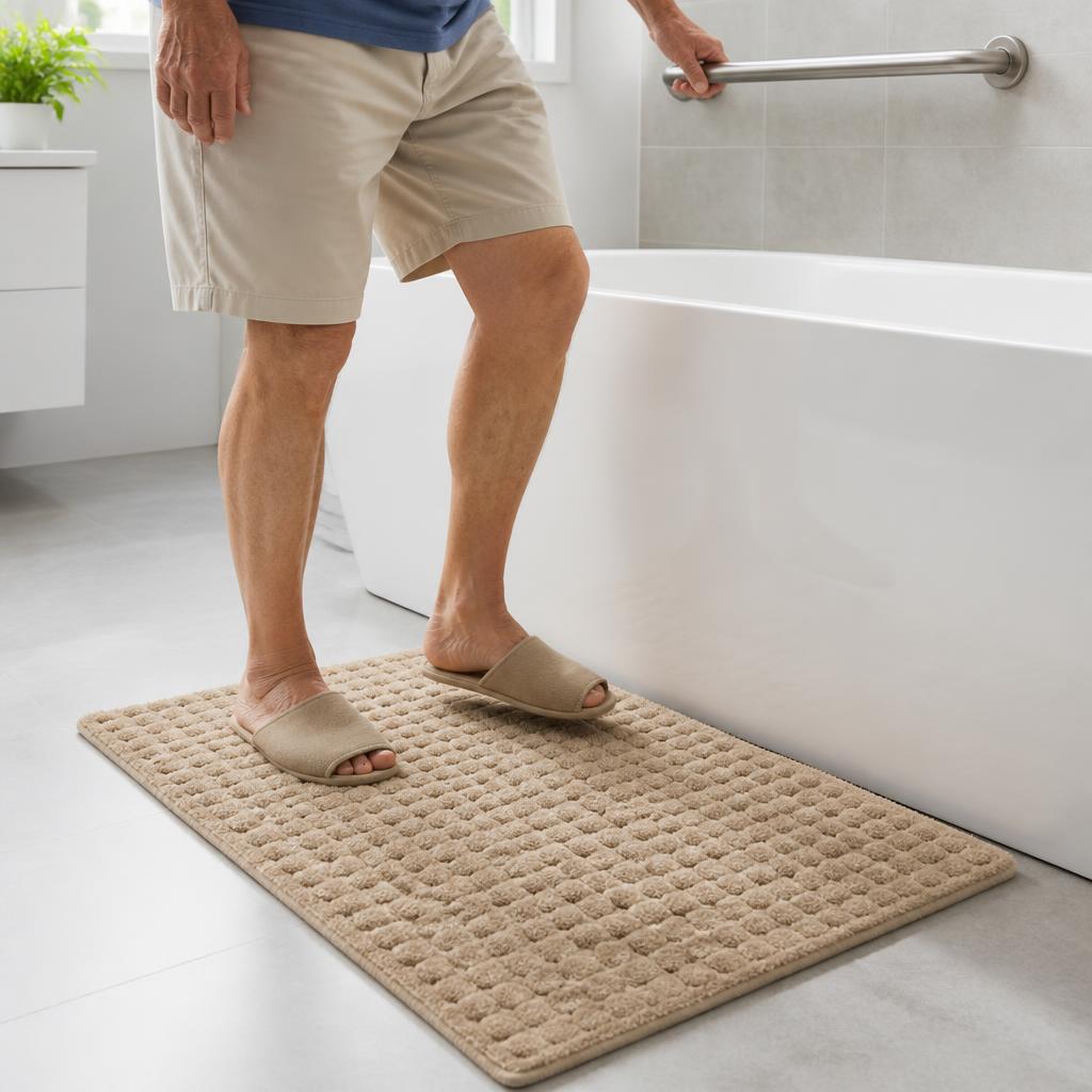 Alfombra antideslizante para baño y hogar