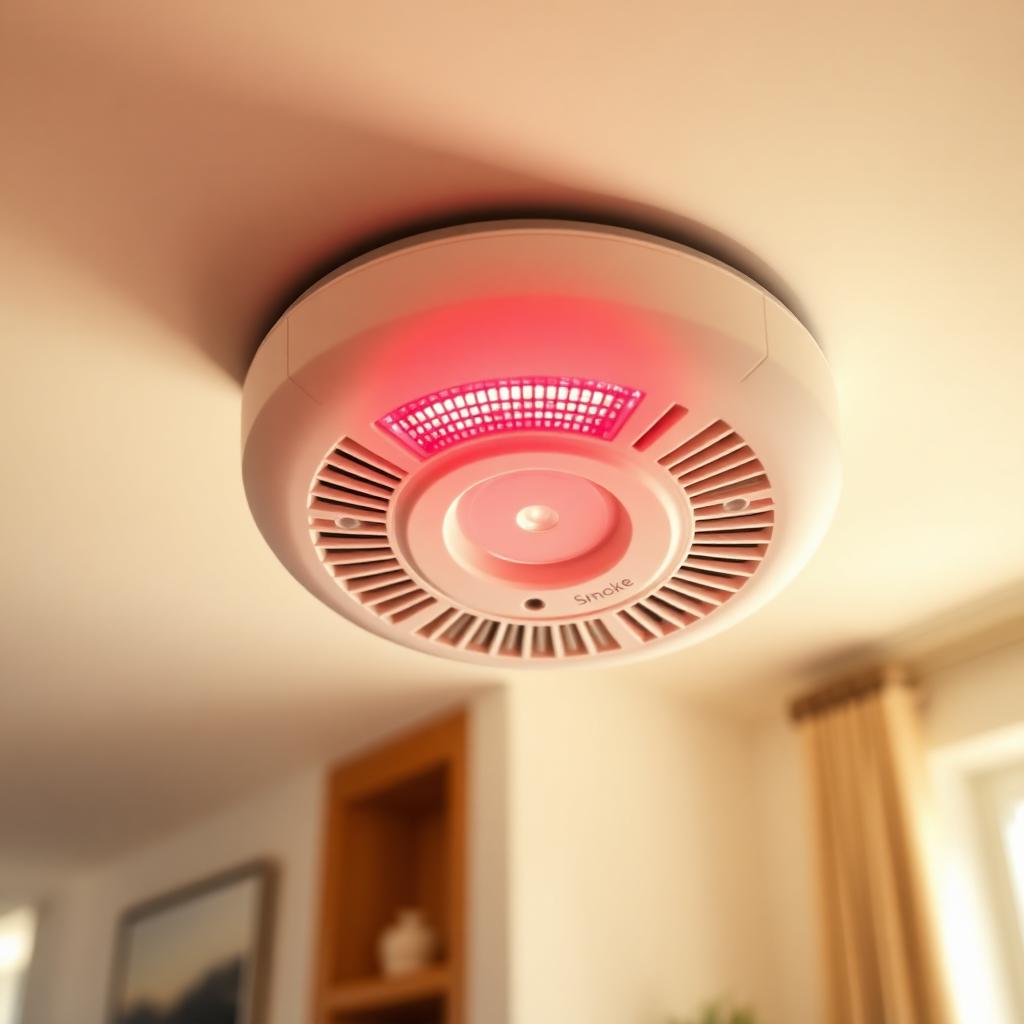 Detector de humo con luz estroboscópica